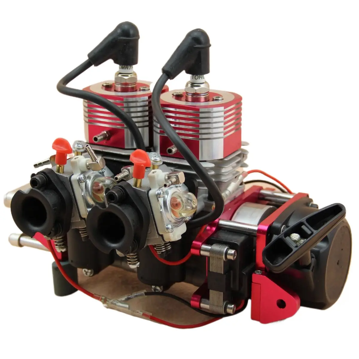 Qj 2E36cm 58Cc Twin Cylinder Gasoline Engine For Remote Control Gasoline Boat 1