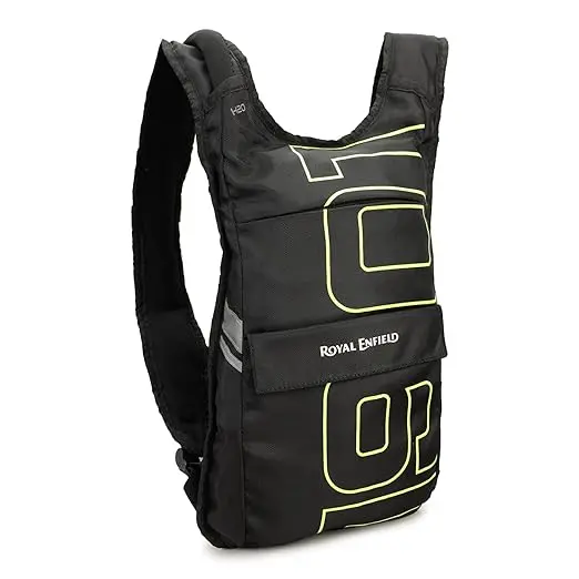 Royal Enfield Water Trail Hydration Bag | Free Size | Black With Hi-Wiz 1