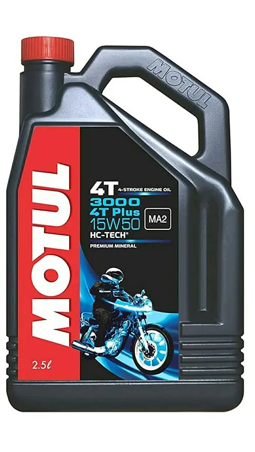 Motul 3000 4T Plus 15W-50 Mineral Engine Oil 1