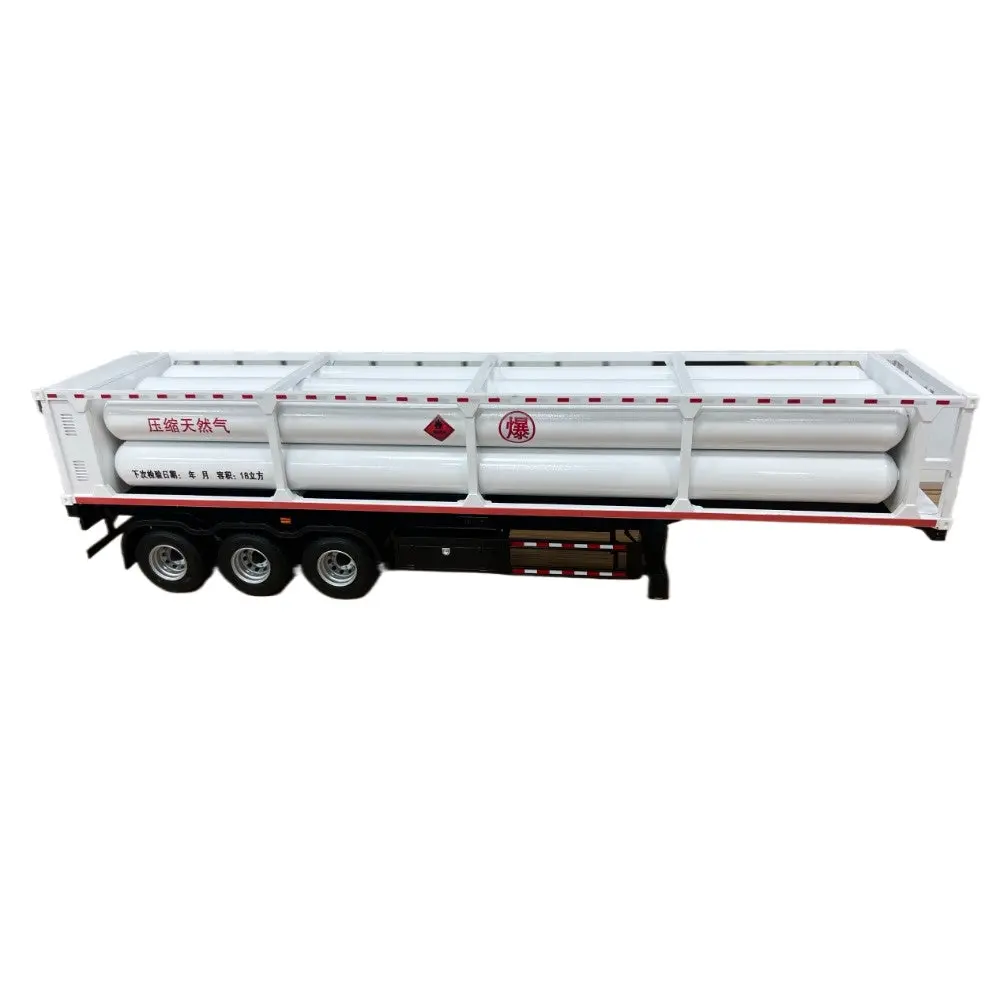 1/24 Cng Gas Transporter Skeleton Trailer Alloy Model 2