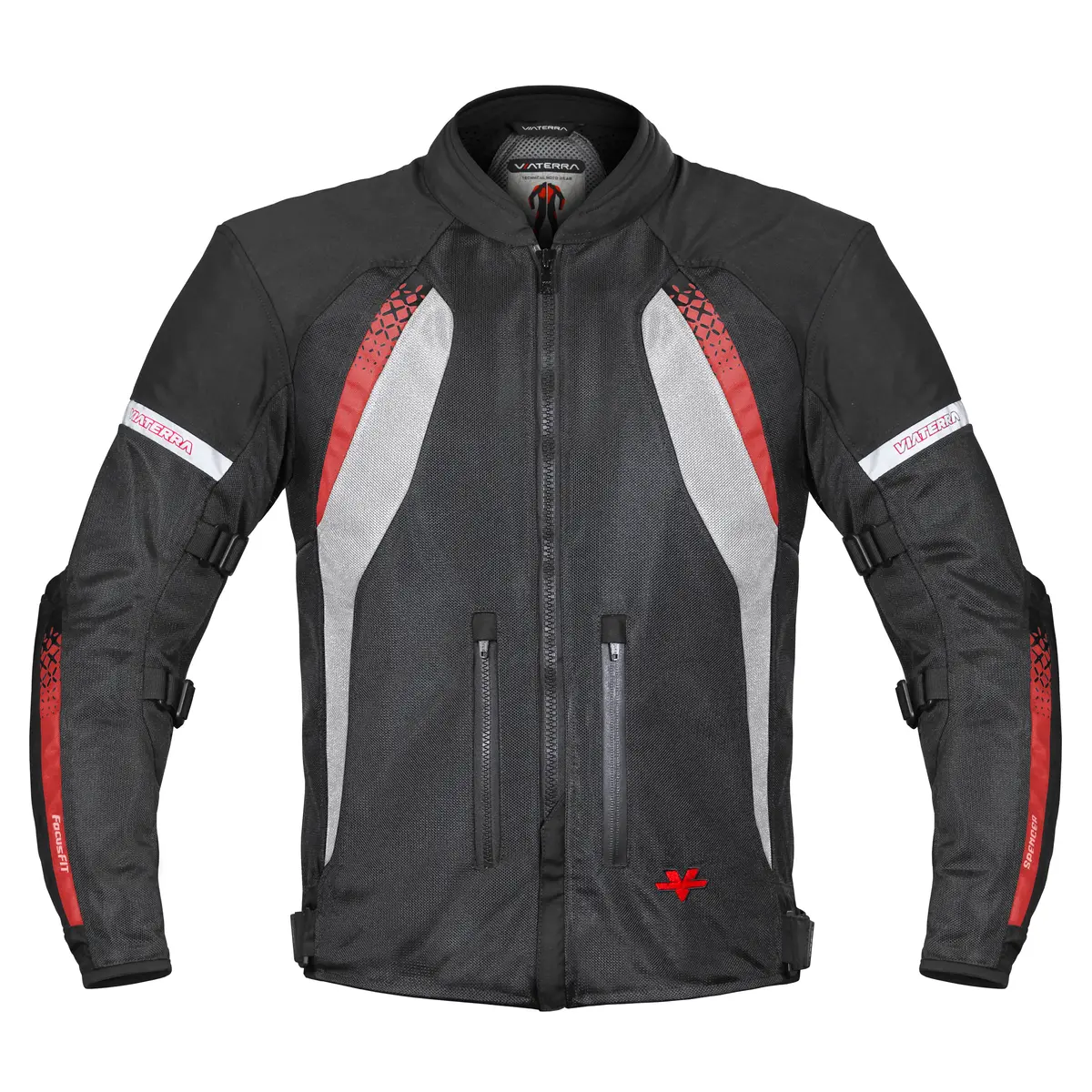 Spencer - Street Mesh Motorcycle Riding Jacket (Red) 1