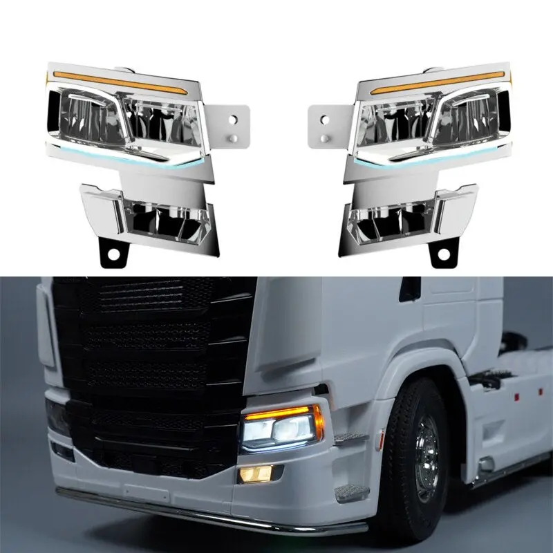 Led 5V Headlight Lighting System  For 1/14 Tamiya Rc Scania 770S 56371 56368 1