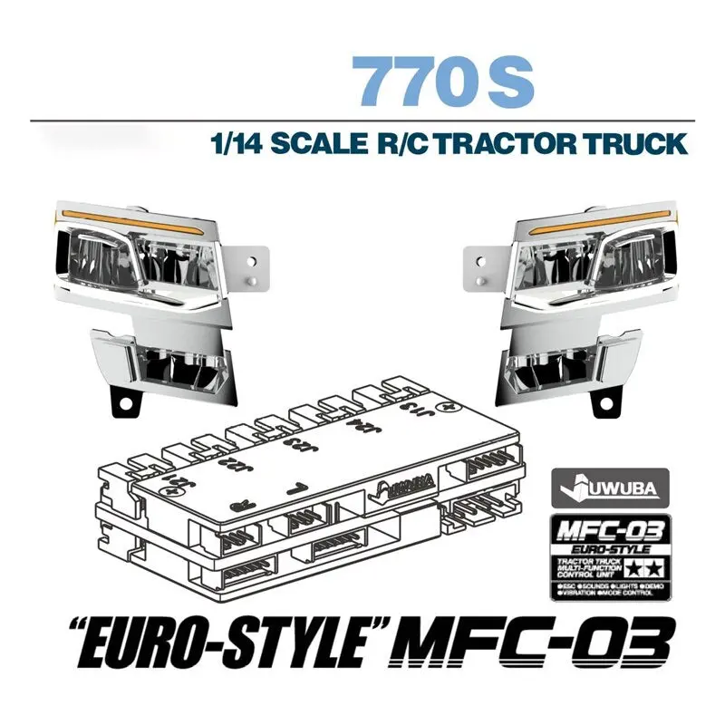 Led 5V Headlight Lighting System For 1/14 Tamiya Rc Scania 770S 56371 56368 4