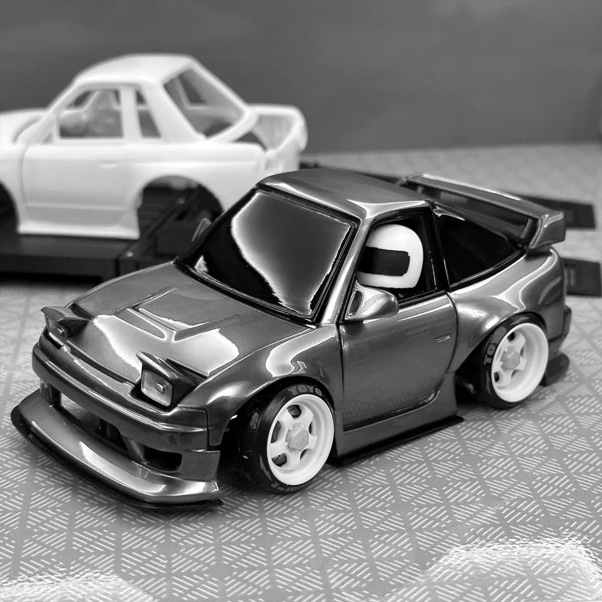 Mushu Tg Tt 1/24 Rc Drift Car 3D Print Gtr32 200Sx White Shell Wheelbase 70-73Mm 2