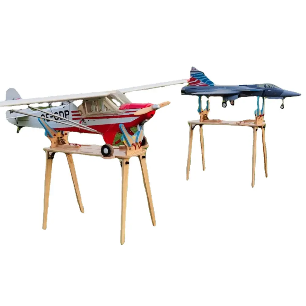 Rc Fixed-Wing Aircraft Model Wooden Engine Test Bench 1
