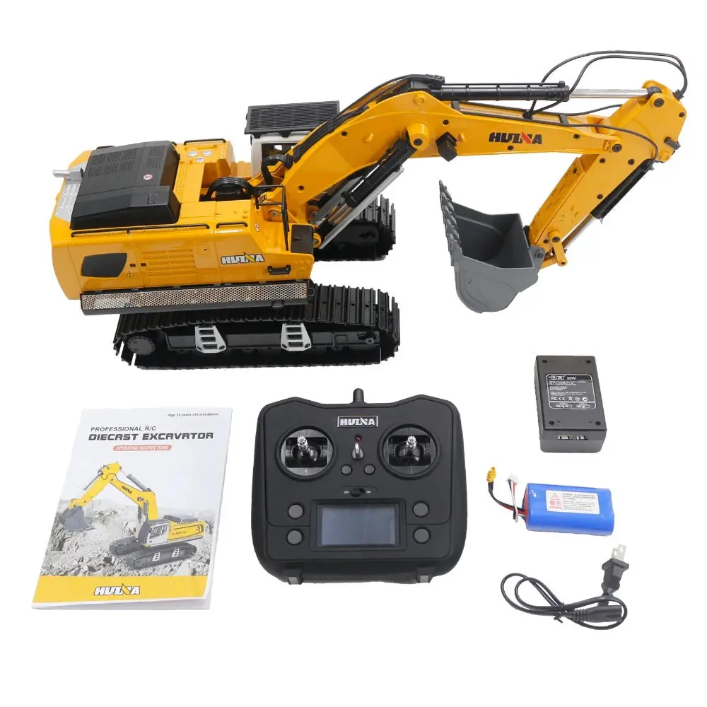 Huina 1599 1/14  Remote Control Electric Excavator Rtr 1