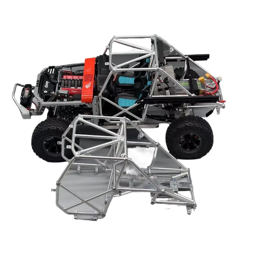 Cnc Aluminum Roll Frame For Capo Jkmax Remote Control Climbing Car Kit 1