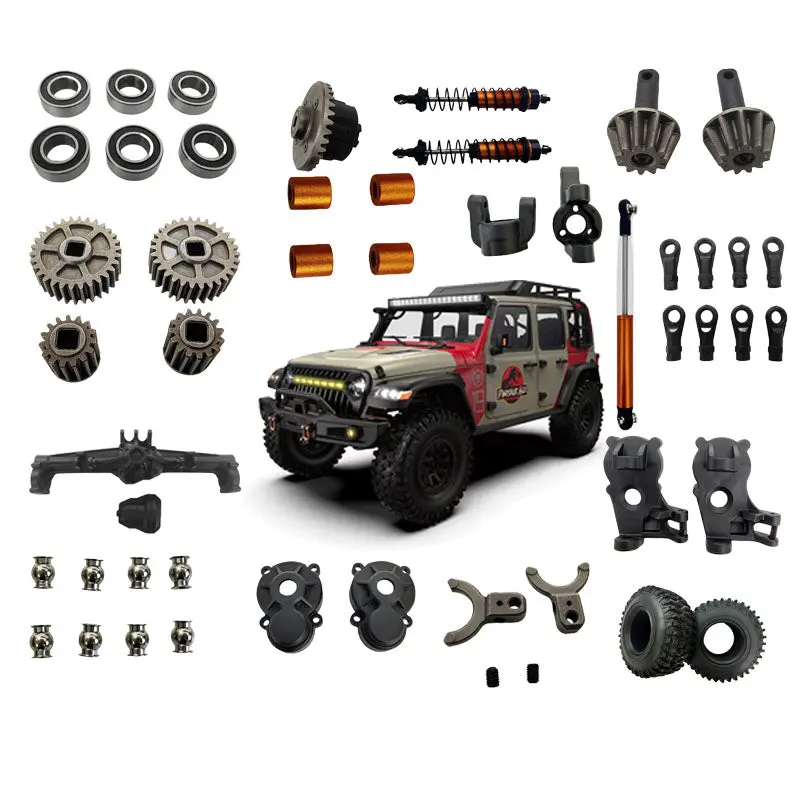 Rlaarlo Mk-07 1/7 Rc Climbing Off-Road Vehicle Car Steering Seat Tire Differential Shock Absorber Original Repair Parts 1
