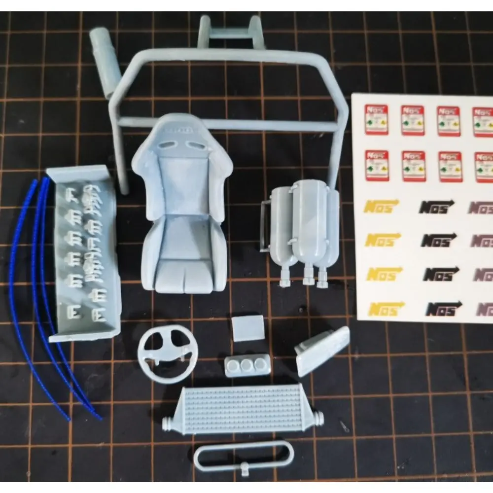1/24 3D Printed Interior With Transfer Sticker For Tamiya Gtr R34 Model 1