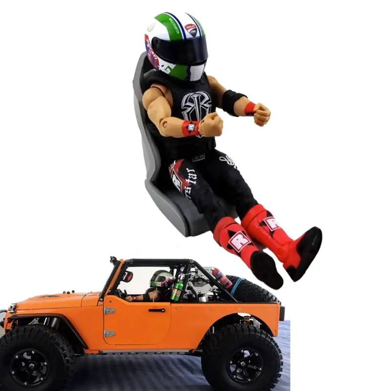 1/10 Rc Climbing Car Simulation Driver Doll With Helmet Model 1