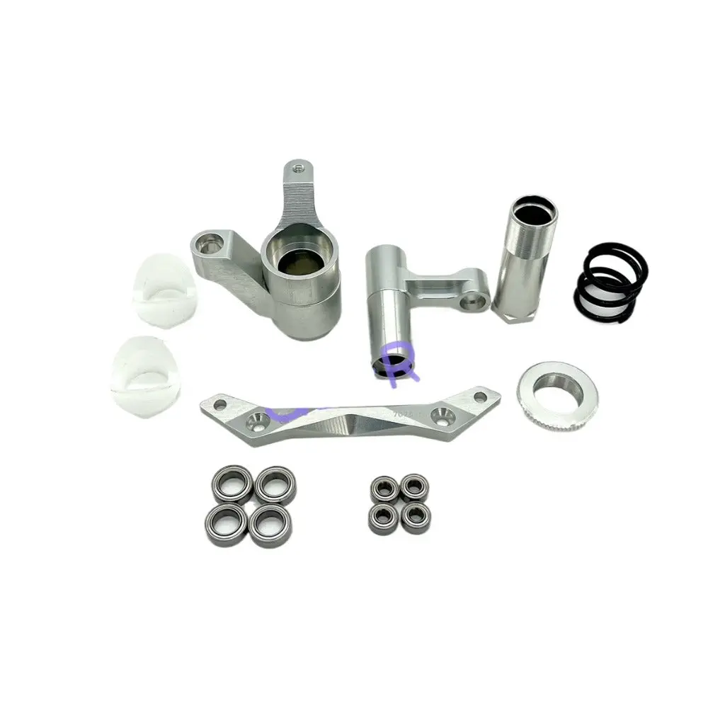 Aluminum Alloy Steering Group For Traction Hobby Km 1/7 Wrc Citroen C3 Remote Control Rally Car 1