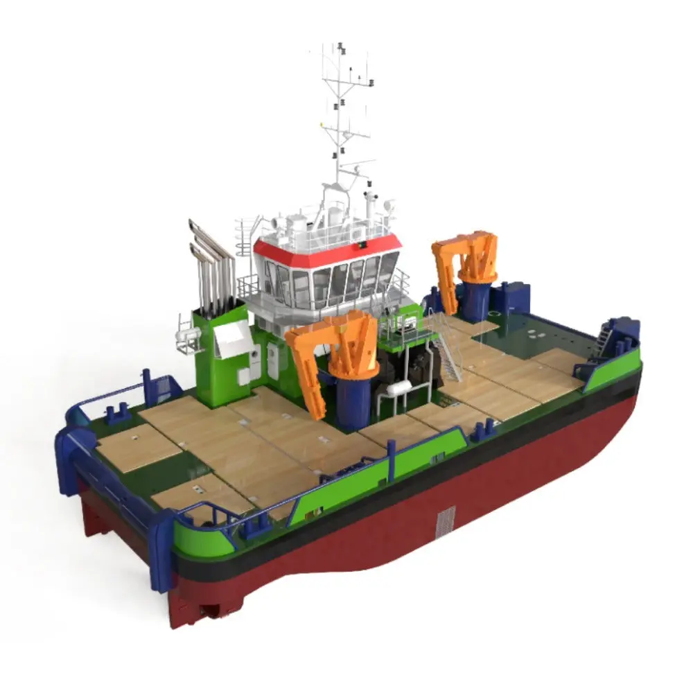 1/48 Damen 2712 Thrust Work Boat 619Mm Rc Ship Model Kit 1