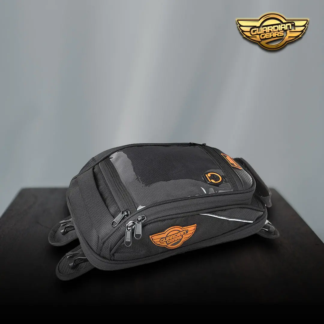 Guardian Gears Shark Mini Universal 18L Tank Bag With Rain Cover (Black) 1
