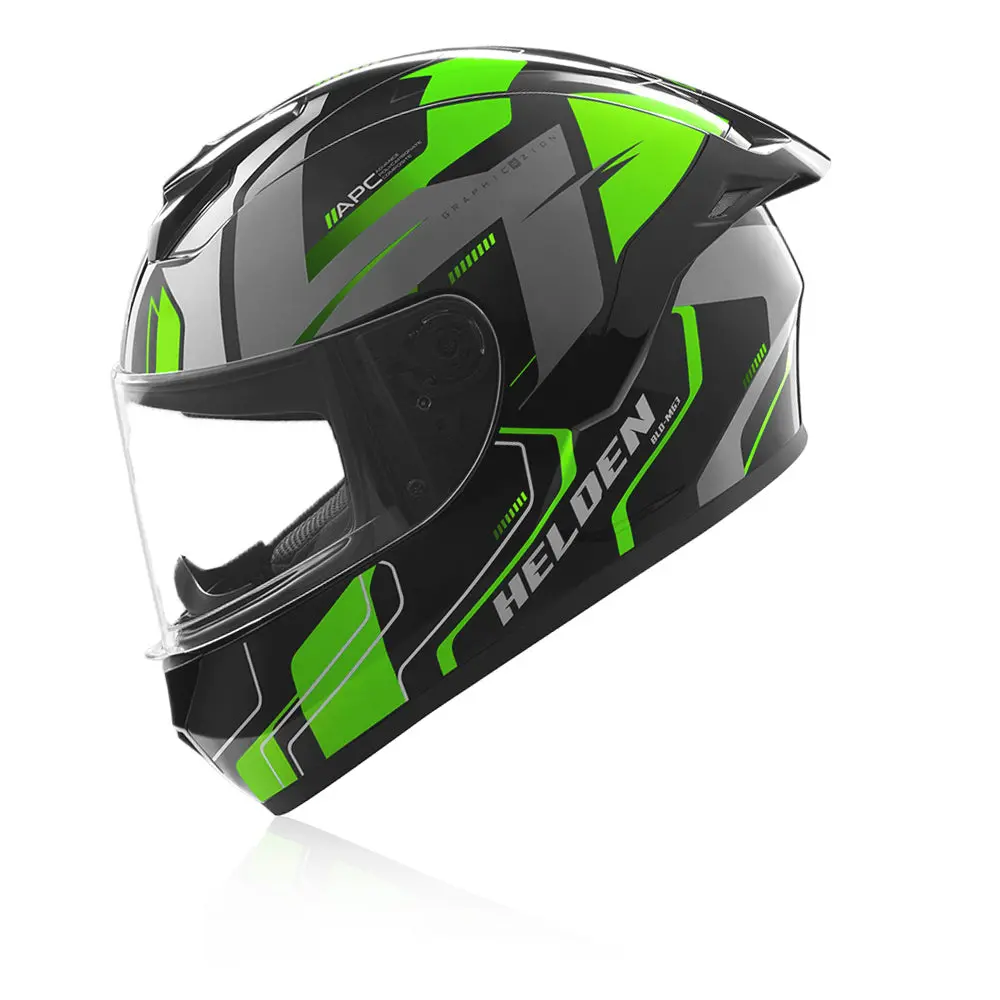 Helden Riding Helmet - Green / Black 1