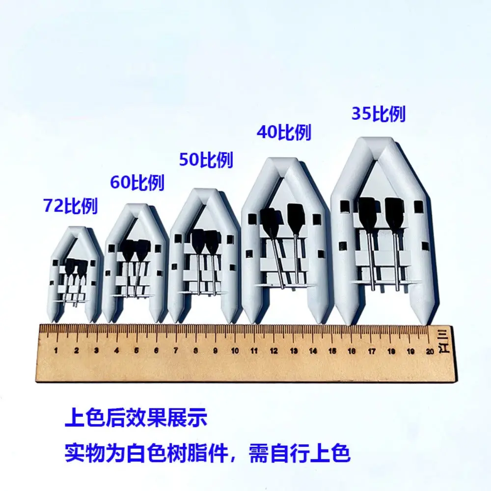 10Pcs Miniature Scale Plastic Lifeboat Model 3