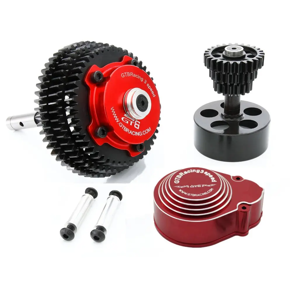 Gtb 1/5 Three-Speed Transmission System For Rovan Hpi Baja 5B Km Ss 5T 5Sc Remote Control Car 2