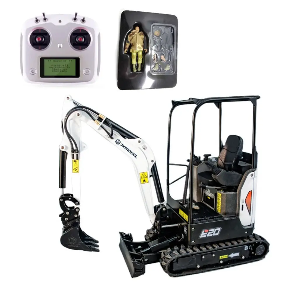 Jx-E20 1/14 Mini Remote Control Hydraulic Excavator With Light And Sound Rtr 1
