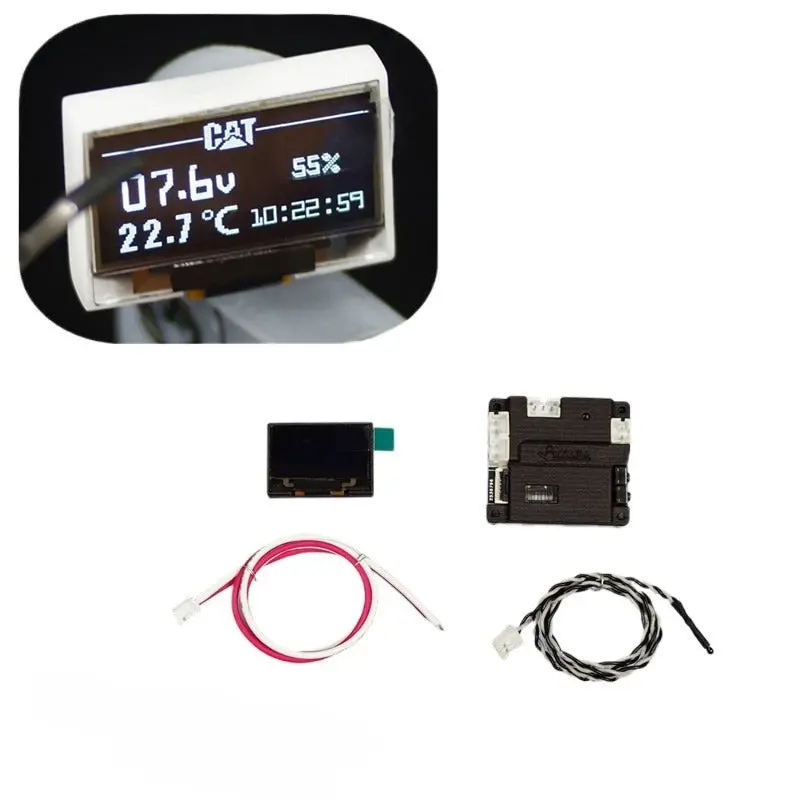 1/14 Tamiya Tractor Hydraulic Excavator Lcd Interior Screen Voltmeter Thermometer Pressure Gauge 1