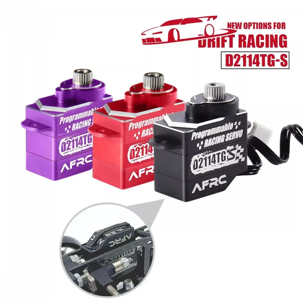 Afrc-D2114tg-S Miniature All-Metal Programmable Servo For 1/24 Mini Z Rc Drift Car 1