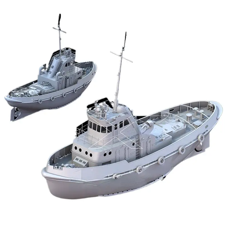 1/35  Bogdan H300 Tugboat Model Wooden Version Assembly Kit 1