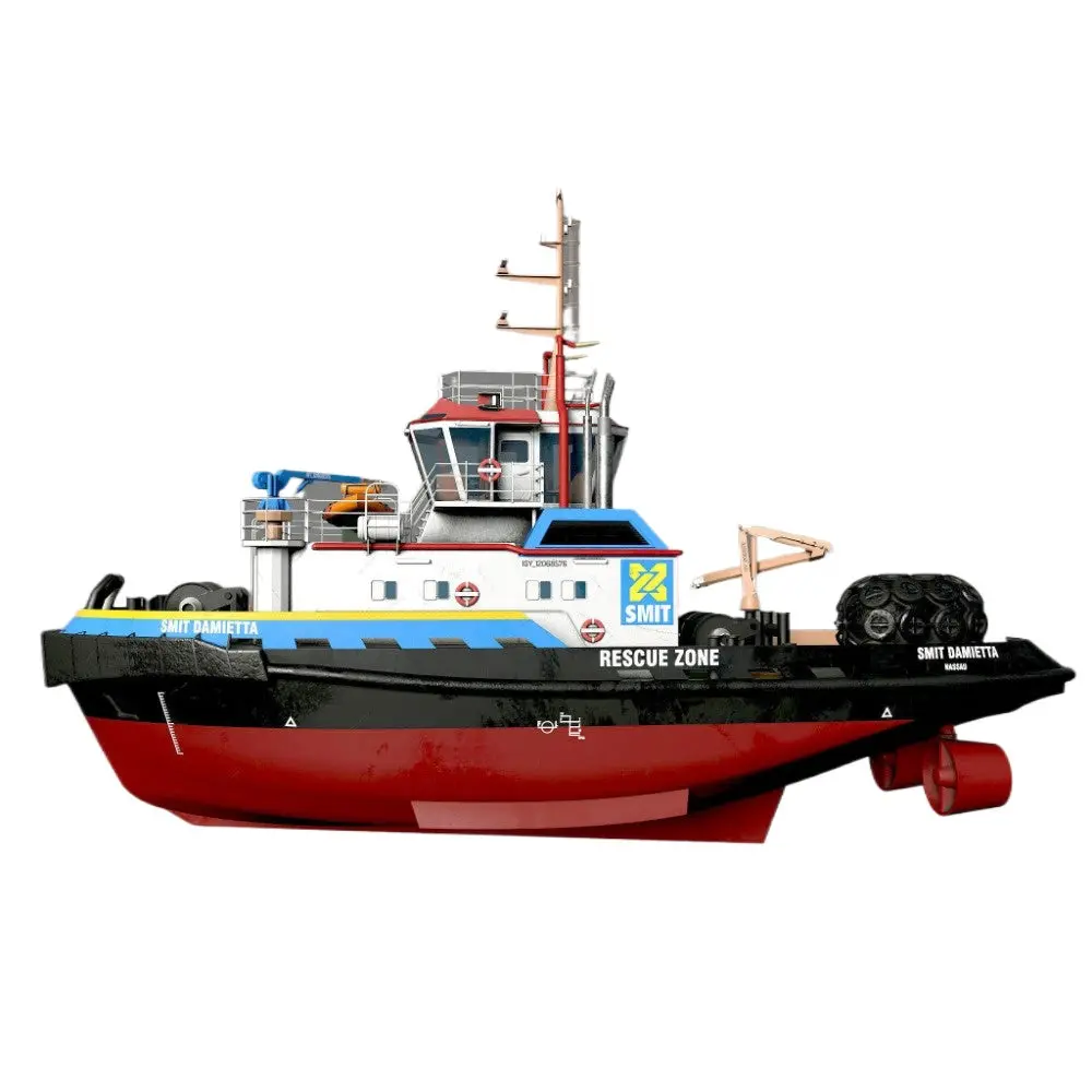 1/100 Rc Smit Tug Boat Kit 29Cm Length 1