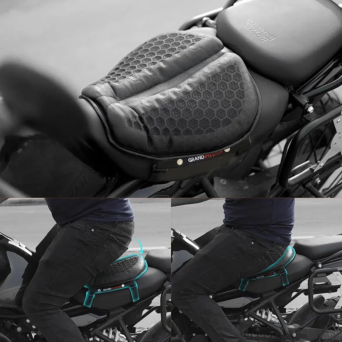 Motorcycle Honeycomb Air Seat - Grand Pitstop 2