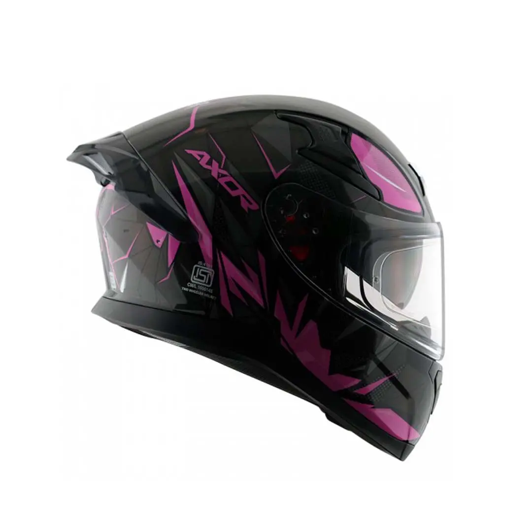 Axor Apex Hunter Gloss Black Pink Helmet 1