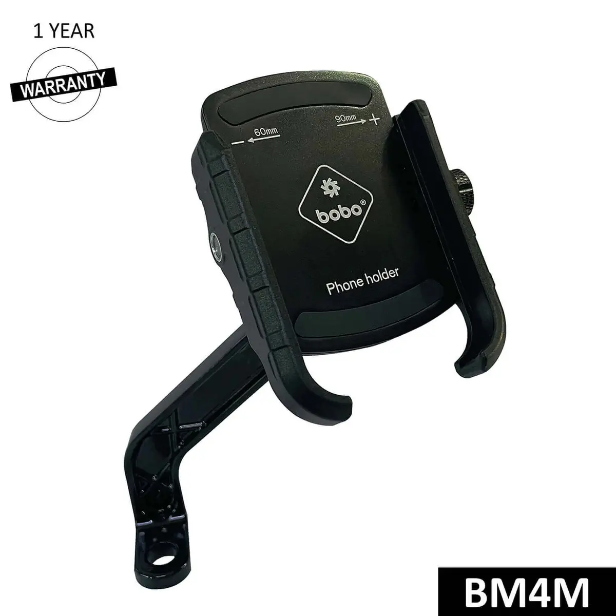 Bobo Bm4m Jaw-Grip Bike/Cycle Phone Holder – Universal Motorcycle Mobile Mount 1