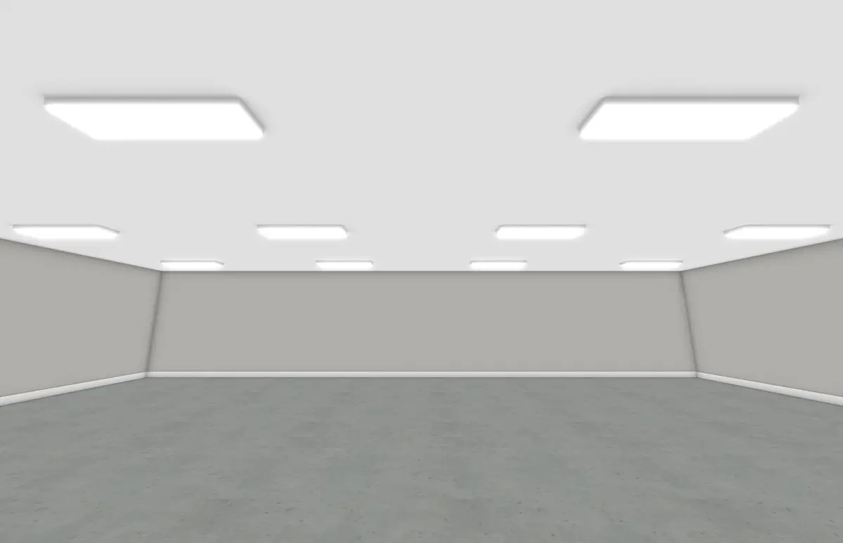 Basic Four Car Garage Lighting Solution 1