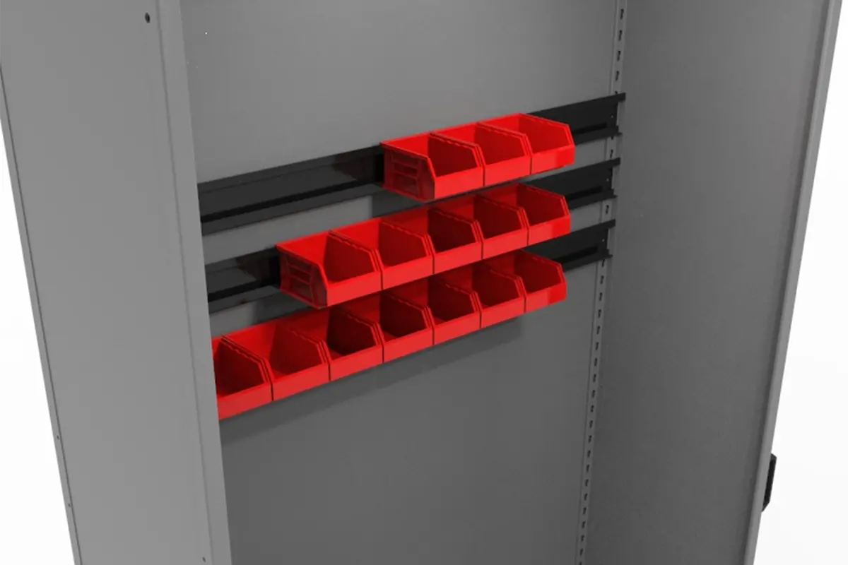 Levrack Hanging Bin Rail 1