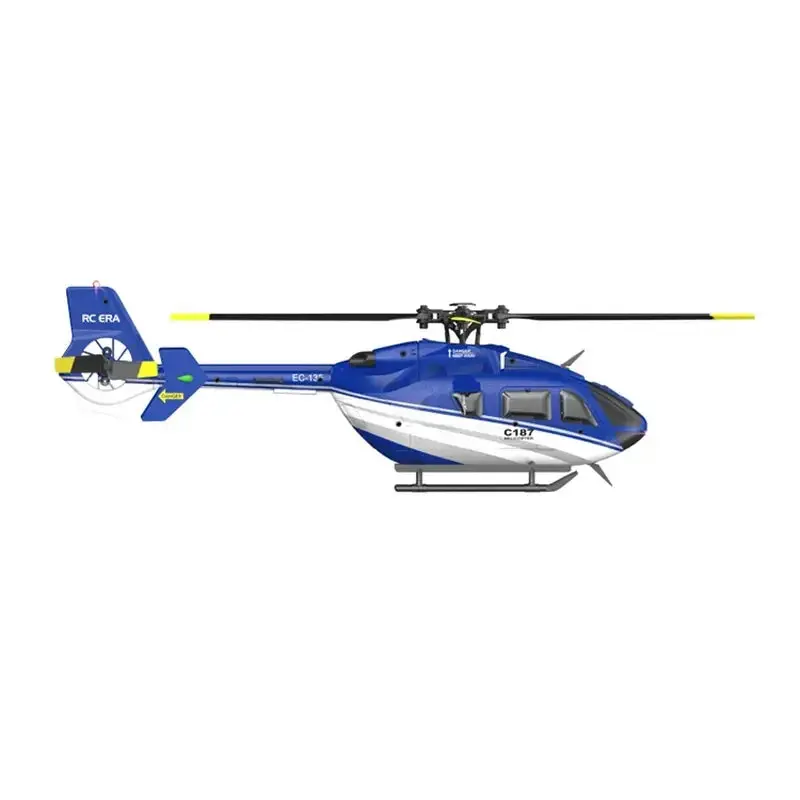 C187 Ec135 4Ch 6-Axis Gyro Single-Propeller Without Ailerons Rc Helicopter Rtf 3