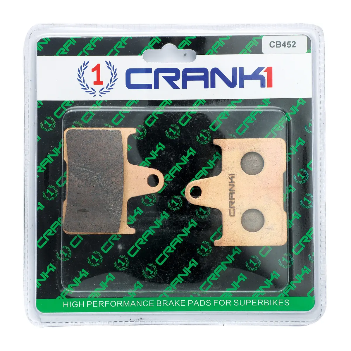 Crank1 Sintered Brake Pads For Harley Xl Custom 1200 2