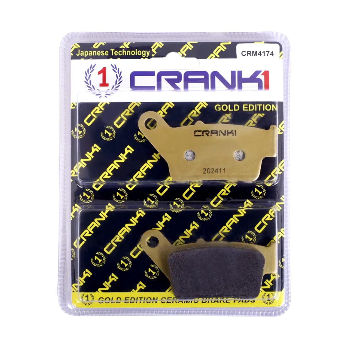 Ceramic Brake Pads For Bajaj Pulsar N160 (2022-2025) - Front -  Crm4174 (1 Set) 1