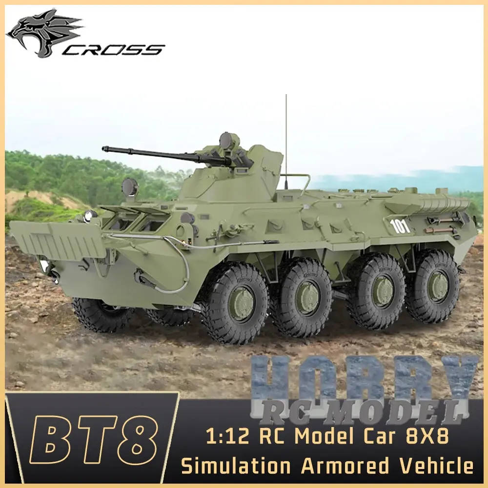 Crossrc Bt8 8X8 8Wd 1/12 Rc Wheeled Armored Vehicle Kit 2