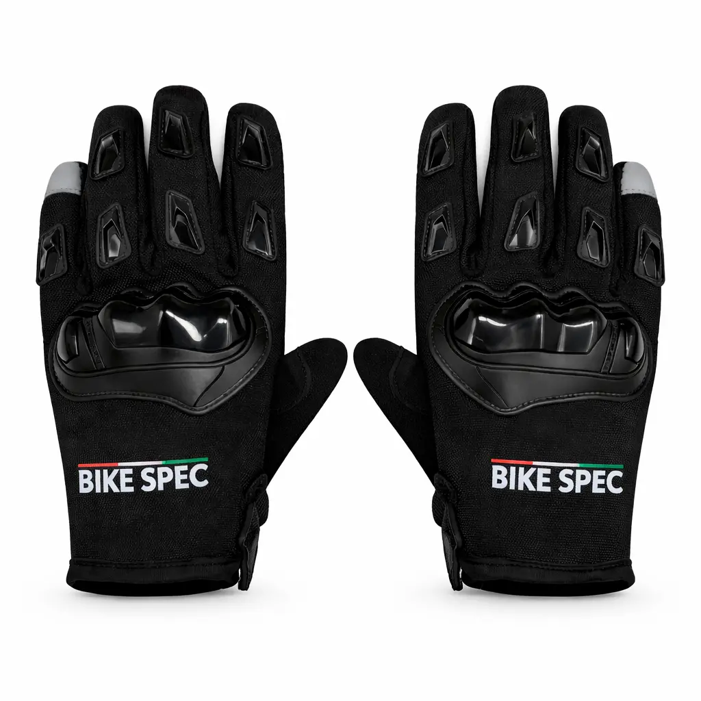Bike Spec Protective Full Finger Riding Gloves | Anti-Skid Breathable Motorcycle Gloves 1