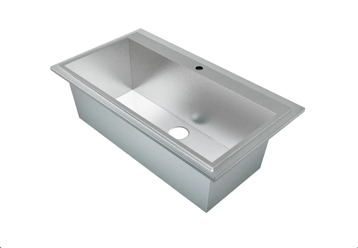 Proslat 40 Inch Sink Stainless Steel Work Surface 1