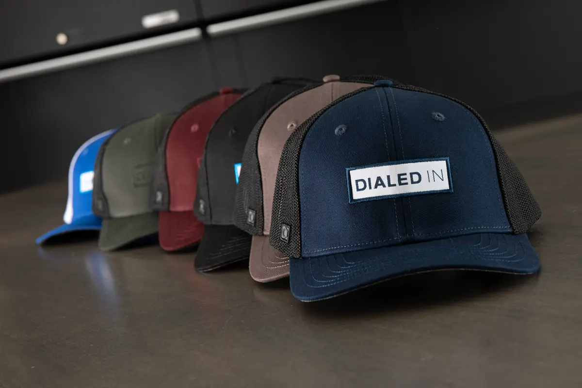 Obsessed Garage Dialed In Label Hat 1