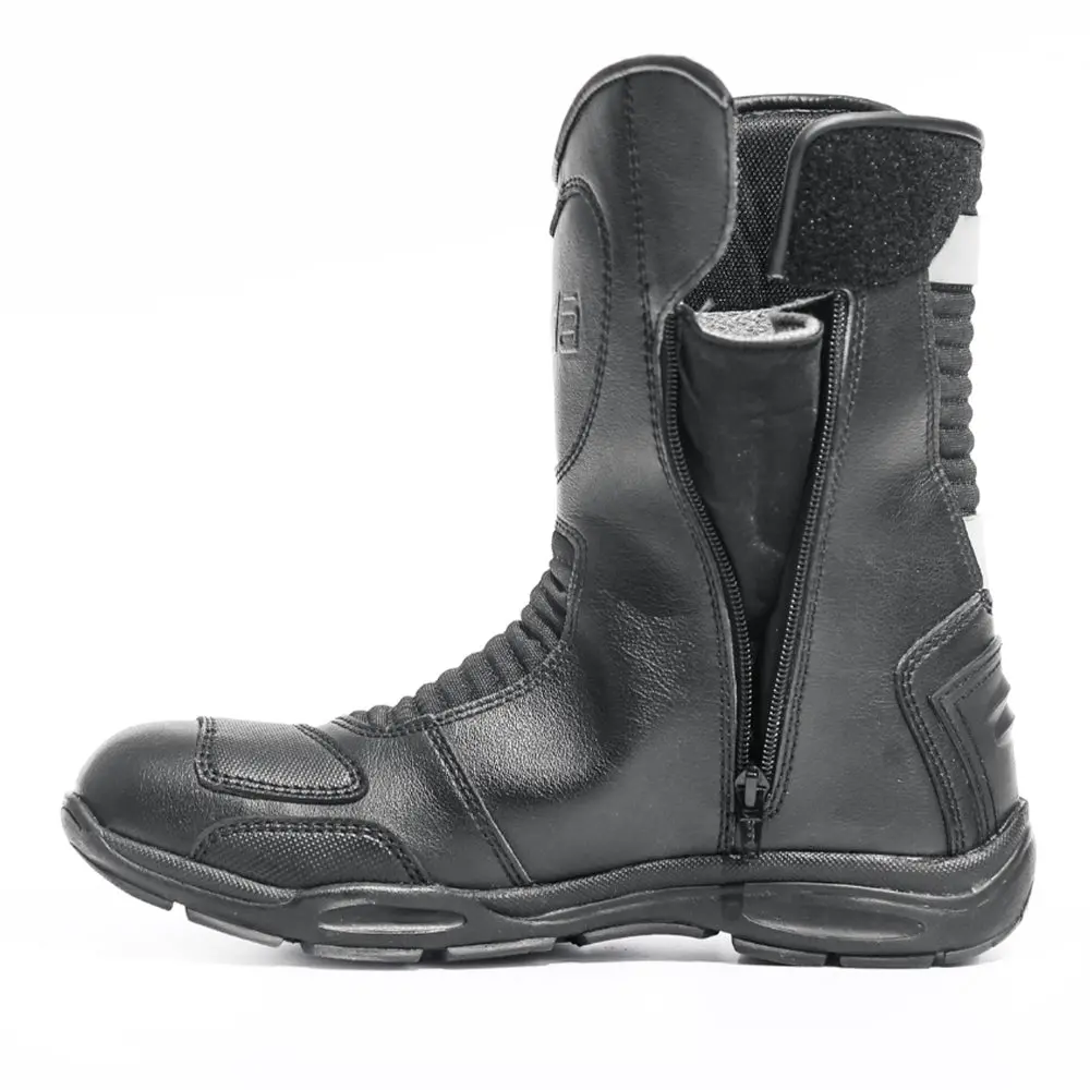 Discover - Water Resistant Motorcycle Riding Boots (Black) 3