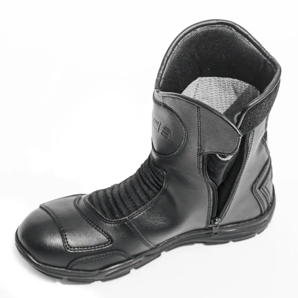 Discover - Water Resistant Motorcycle Riding Boots (Black) 5