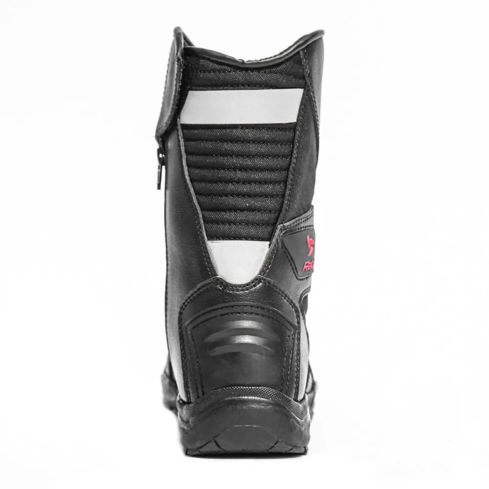 Discover - Water Resistant Motorcycle Riding Boots (Black) 6