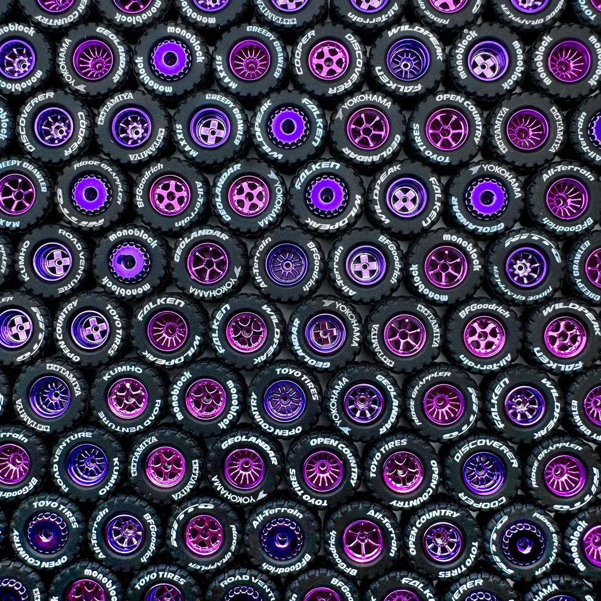 Diamond Cut Purple With Off-Road Tires 1