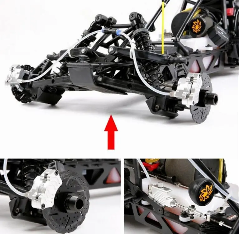 1/5 Scale Hpi Km Baja 5B 5Sc Front Wheel Hydraulic Brake System 1