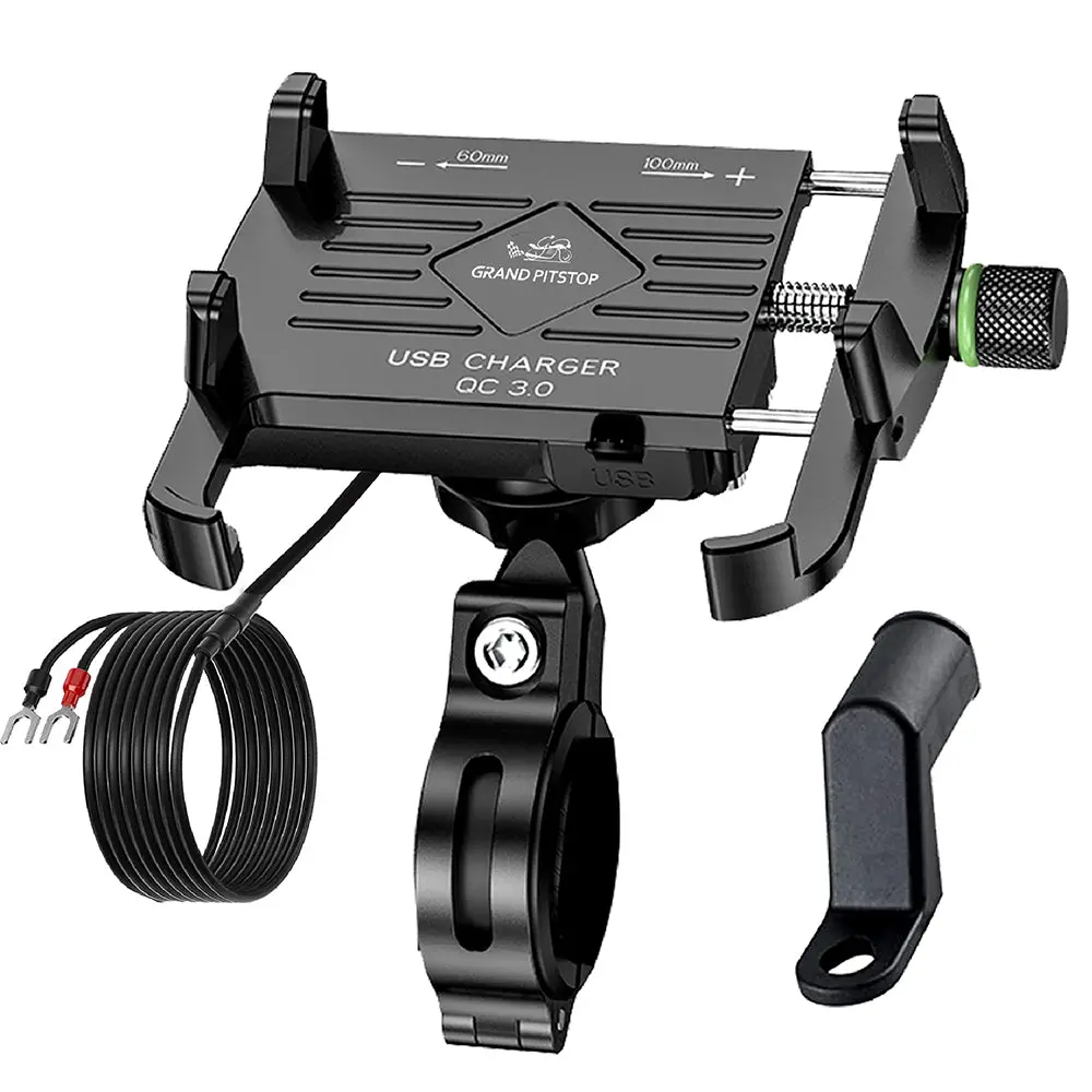 Claw-Jaw Grip Mobile Holder With Charger 1