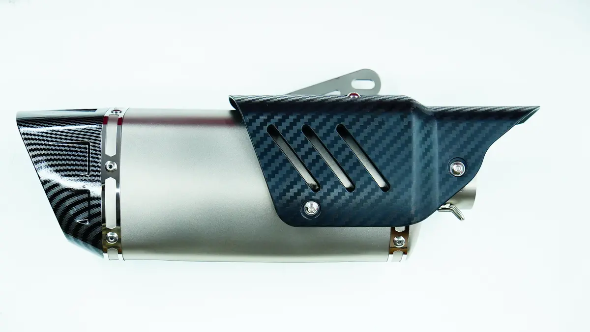 Bsddp Slip On Exhaust White Silver 1