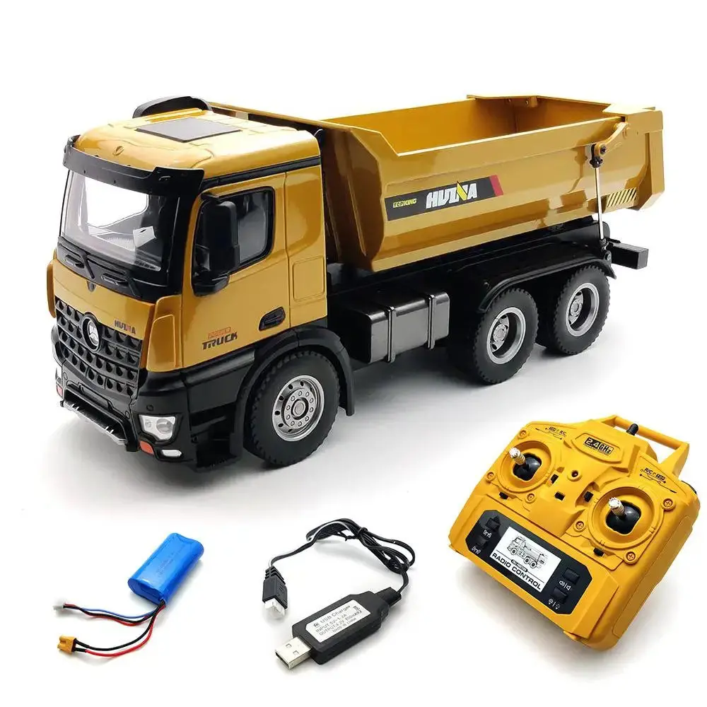 Huina 582 1:14 10Ch Alloy Remote Control Dump Truck Rtr 1