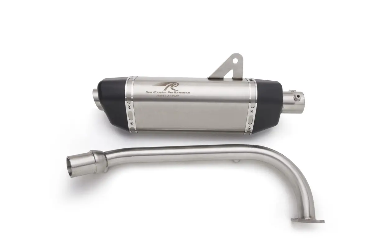Red Rooster Performance Luna Exhaust With Bend Pipe For Yamaha Aerox 1