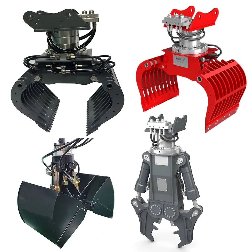 Hydraulic Claw Bucket Hydraulic Clamp For 1/14 Rc Hydraulic Excavator Kabolite K970 1