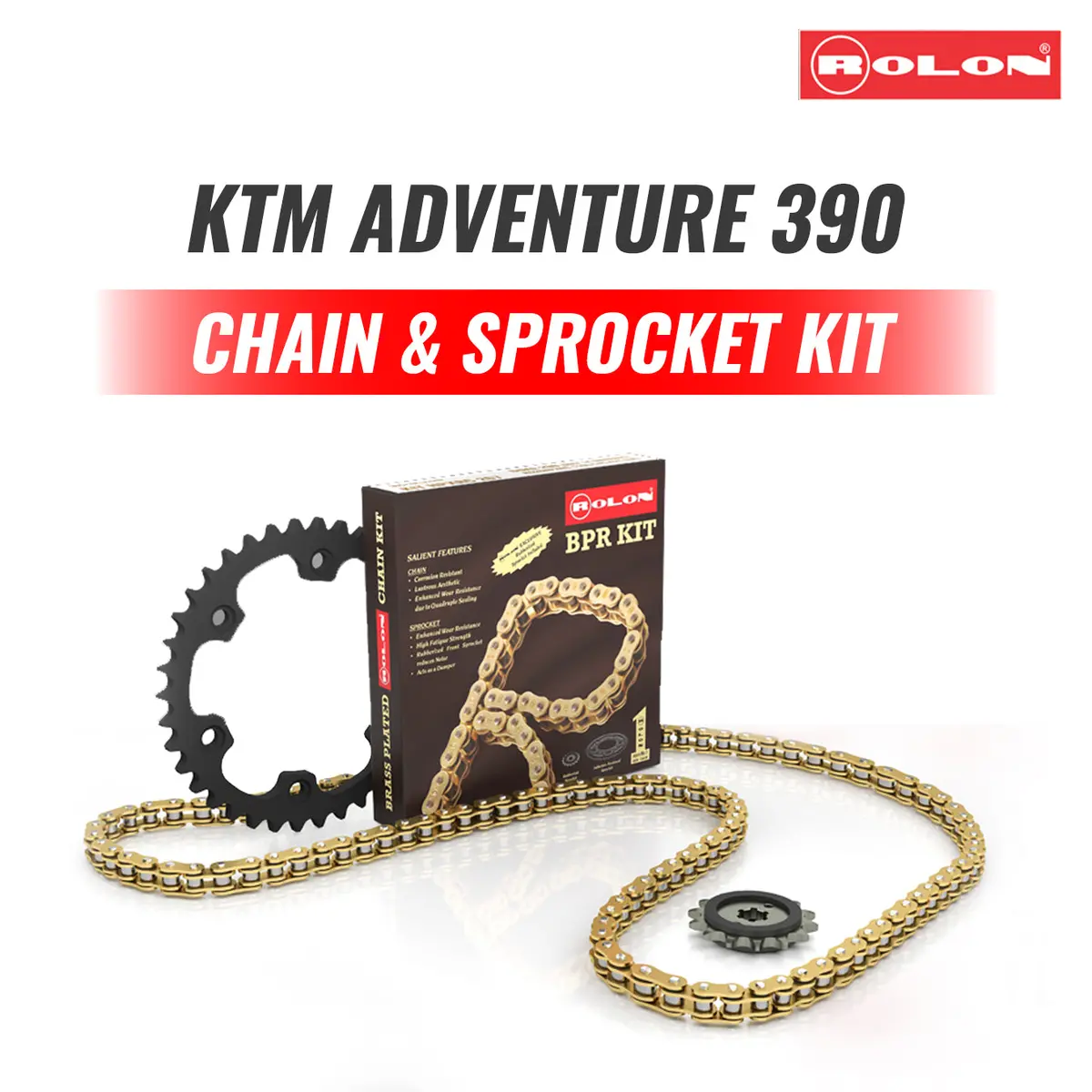 Rolon Brass Chain Sprocket For Ktm Adventure 250/ 390 1