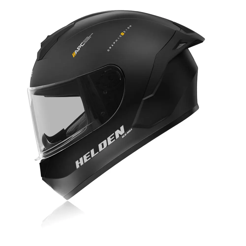 Helden Helmet - Solid Black Matte 1