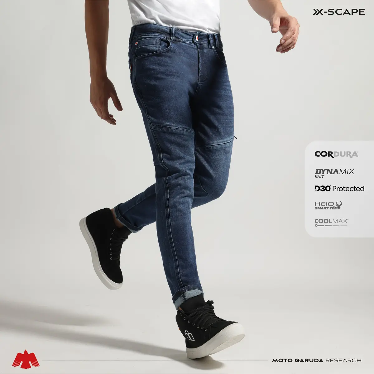 X-Scape Motorcycling Denim - Indigo Blue 6